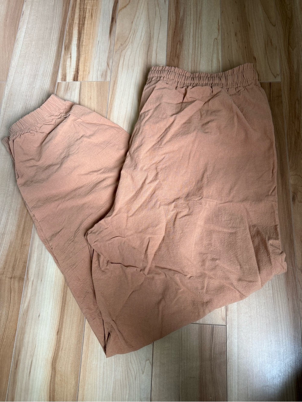 NO BRAND | linen blend pants